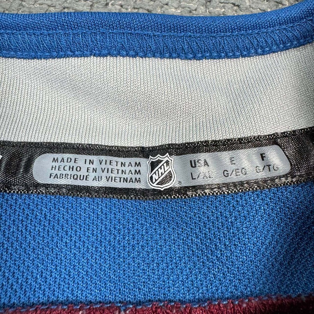 NHL Colorado Avalanche Hockey Jersey Youth L/XL Burgundy Blue Embroidered Logo - Picture 7 of 14